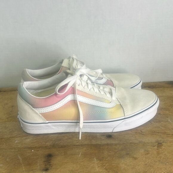 Vans old skool aura shift sneakers low top skater shoes colorful rainbow - Picture 4 of 8